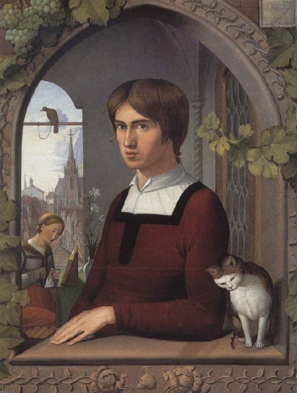 Friedrich overbeck Portrait of the Painter Franz Pforr Norge oil painting art